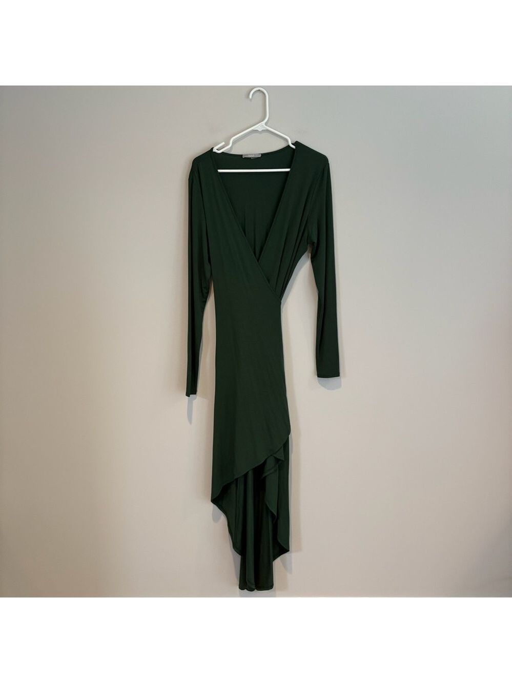 Tart Forest Green Long Sleeve Wrap Dress Size M